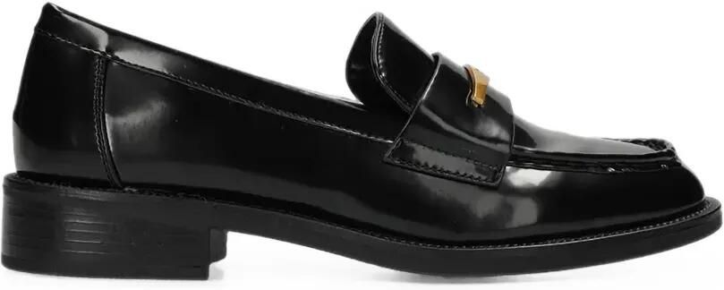 MEXX Pearl Mae loafers met logoplakkaat Zwart