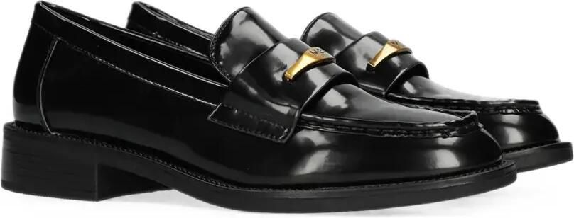 MEXX Pearl Mae loafers met logoplakkaat Zwart - Foto 5
