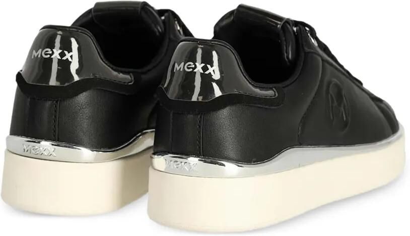 MEXX Pemma Oana sneakers met metallic afwerking en logo-reliëf Zwart