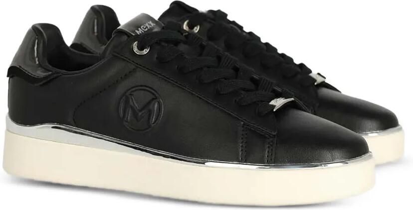 MEXX Pemma Oana sneakers met metallic afwerking en logo-reliëf Zwart - Foto 2