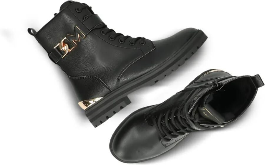 MEXX Prizzy Early veterlaarzen met logoplakkaat Zwart - Foto 3