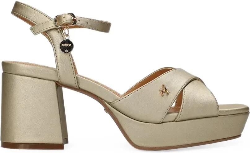 MEXX Sandalen met gekruiste bandjes Goud