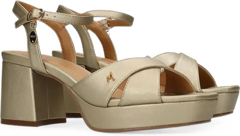MEXX Sandalen met gekruiste bandjes Goud - Foto 2