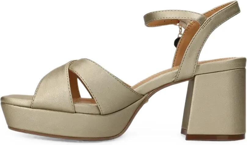 MEXX Sandalen met gekruiste bandjes Goud - Foto 5