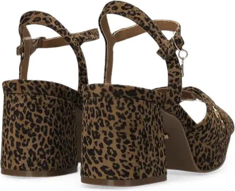 MEXX Sandalen met luipaardprint en plateauzool Bruin - Foto 2
