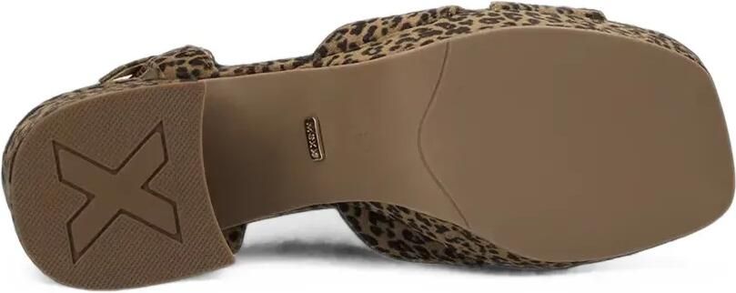 MEXX Sandalen met luipaardprint en plateauzool Bruin - Foto 4