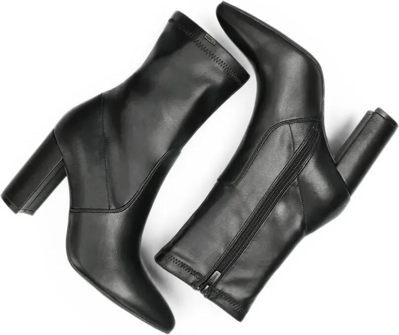 MEXX Sanna Indy enkellaarzen met blokhak en puntige neus Zwart - Foto 3