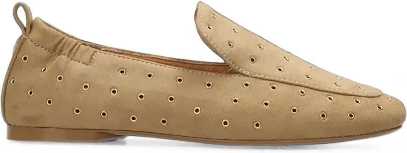MEXX Slip-on loafers verfraaid met ringlets Bruin