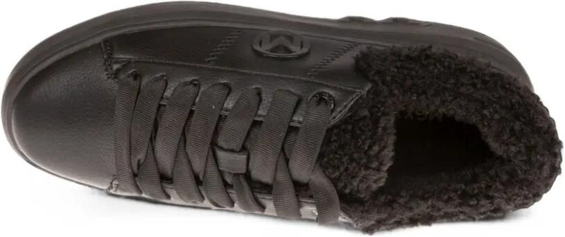 MEXX Sneakers met afwerking van imitatie-lammy Zwart - Foto 4