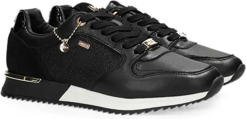MEXX Sneakers met glitters en bedeldetail Zwart - Foto 4