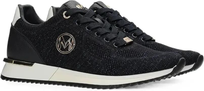 MEXX Sneakers met logoplakkaat en glitters Zwart - Foto 4