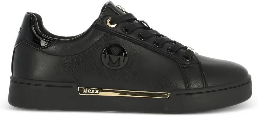 MEXX Sneakers met logoplakkaat Zwart