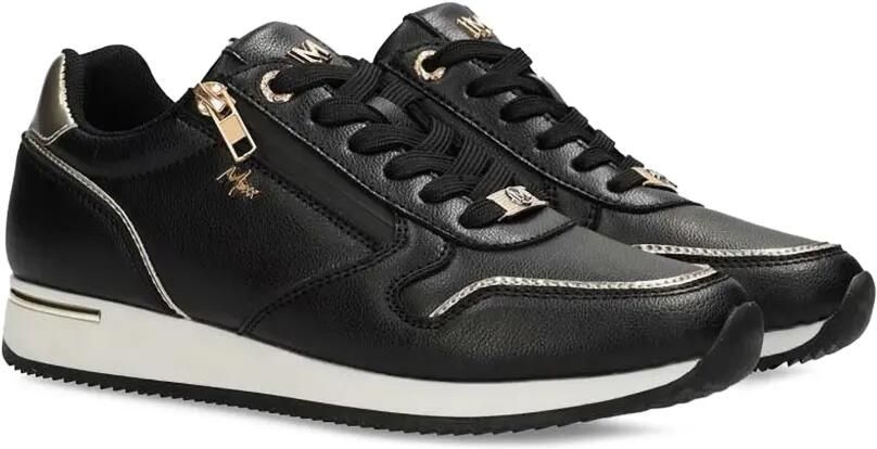 MEXX Sneakers met metallic afwerking en rits Zwart - Foto 2