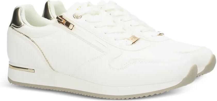 MEXX Sneakers met metallic afwerking en ritsdetail Wit - Foto 3