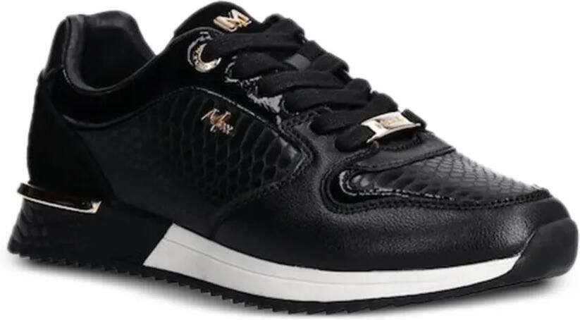 MEXX Sneakers met reptiel-effect en vlakken Zwart - Foto 3