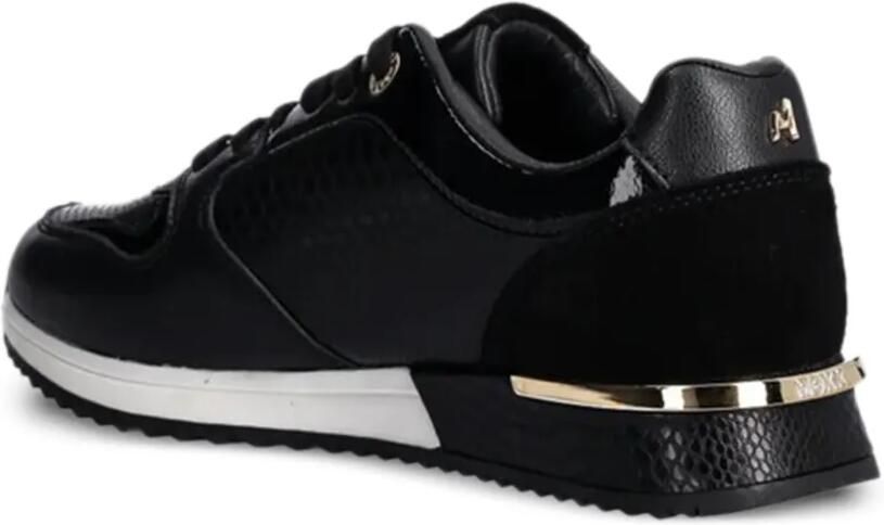 MEXX Sneakers met reptiel-effect en vlakken Zwart - Foto 2
