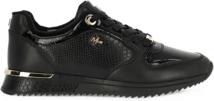 MEXX Sneakers met slangenleer-effect Zwart
