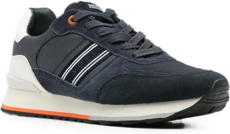 MEXX Sneakers met suède vlakken en mesh detail Blauw - Foto 2