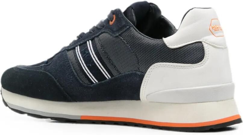 MEXX Sneakers met suède vlakken en mesh detail Blauw - Foto 3