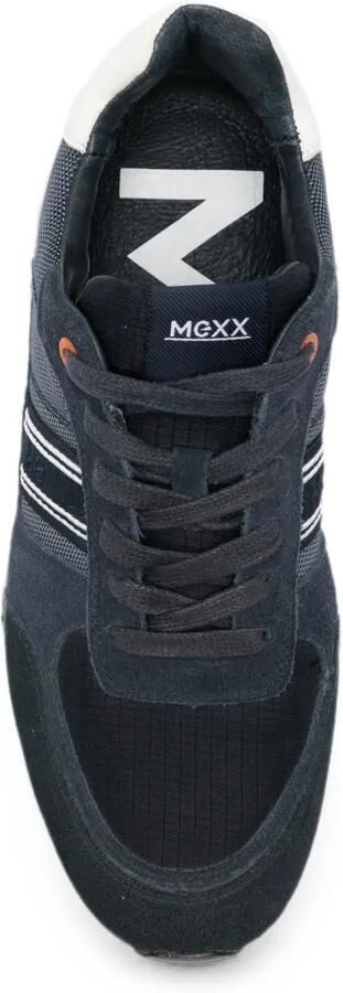 MEXX Sneakers met suède vlakken en mesh detail Blauw - Foto 4