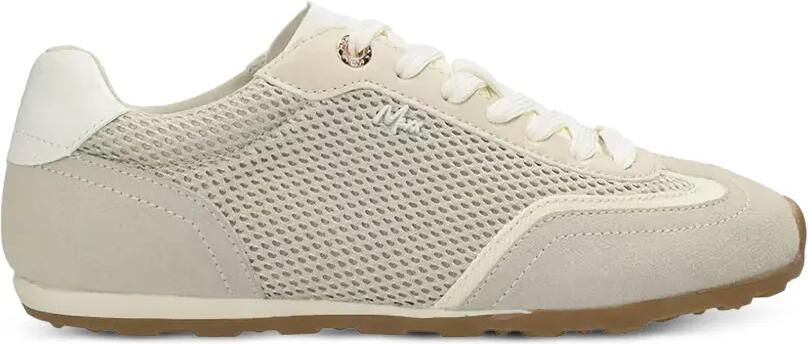 MEXX Teaghan Space sneakers met mesh vlakken Beige