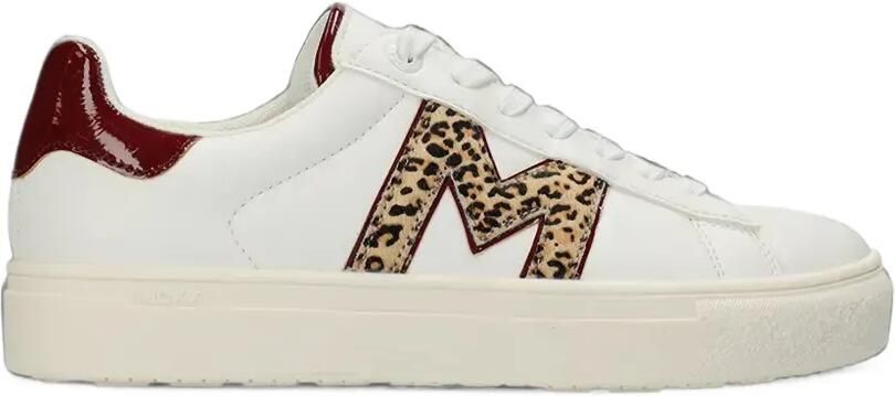 MEXX Tess Rio sneakers met luipaardprint en logo Wit