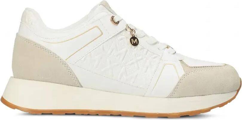 MEXX Tiara sneakers met logo-reliëf met vlakken Wit