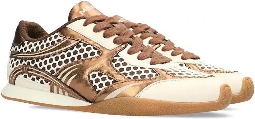 MEXX Tula Suzy sneakers met metallic-effect en mesh Goud - Foto 3
