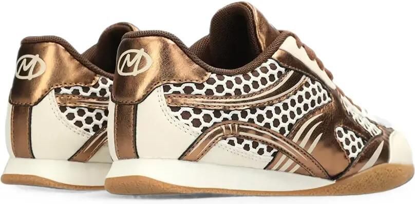 MEXX Tula Suzy sneakers met metallic-effect en mesh Goud - Foto 2