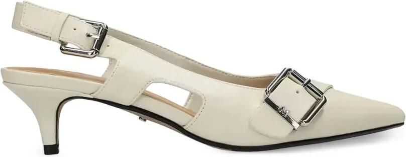 MEXX Tyra Suki slingback pumps met gespdetail Beige