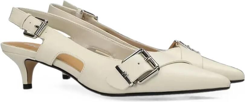 MEXX Tyra Suki slingback pumps met gespdetail Beige - Foto 4