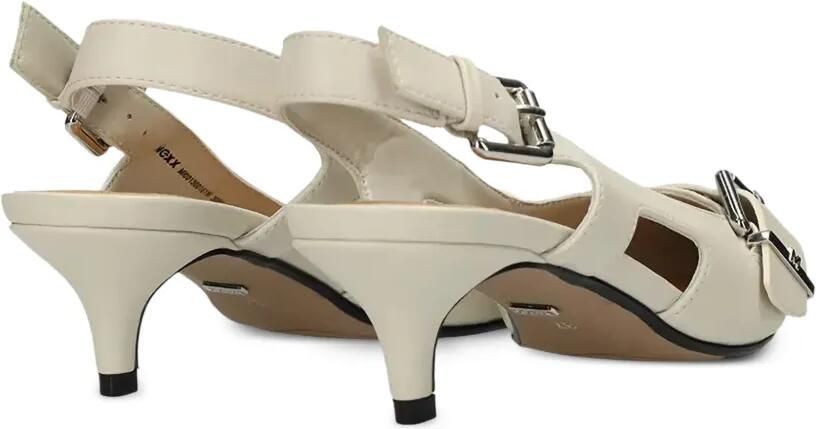 MEXX Tyra Suki slingback pumps met gespdetail Beige - Foto 3