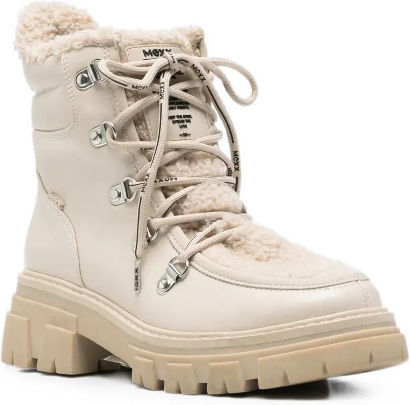 MEXX Veterlaarzen met imitatielamswol afwerking Beige - Foto 2