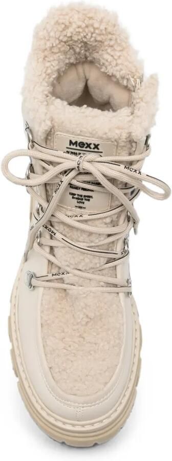 MEXX Veterlaarzen met imitatielamswol afwerking Beige - Foto 4