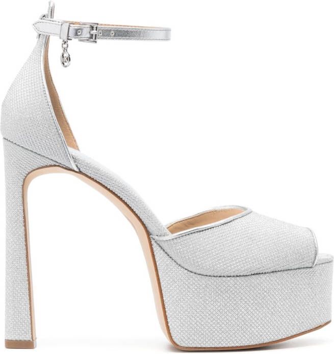 Michael Kors Martina sandalen met plateauzool Groen