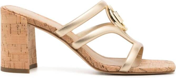 Michael Kors Hampton sandalen met hak Goud