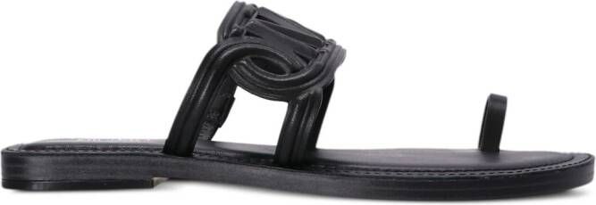 Michael Kors Alma leren sandalen Zwart
