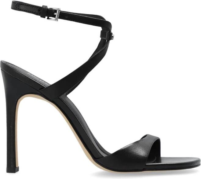 Michael Kors Amara 108 mm leren sandalen Zwart