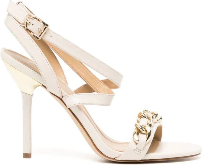 Michael Kors Asha sandalen met schakelketting Beige