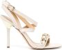 Michael Kors Asha sandalen met schakelketting Beige - Thumbnail 1