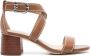 Michael Kors Ashton 50 mm leren sandalen Bruin - Thumbnail 1