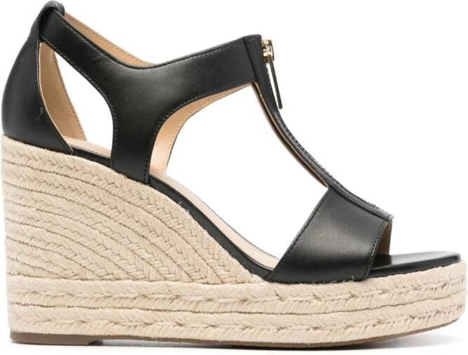 Michael Kors Berkley espadrilles met sleehak 100 mm Beige