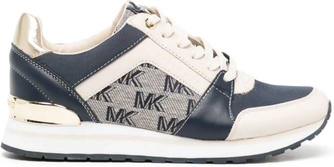 Michael Kors Billie sneakers met monogram Beige