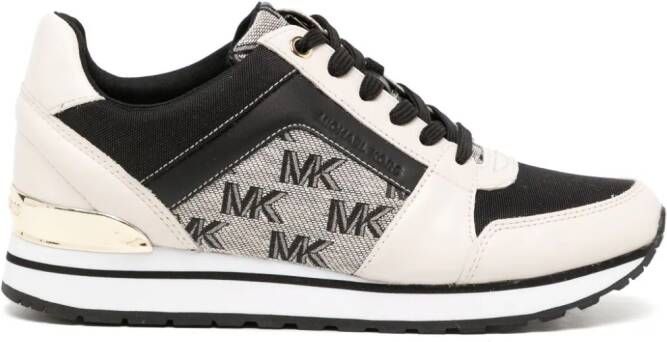 Michael Kors Billie sneakers met monogram Zwart