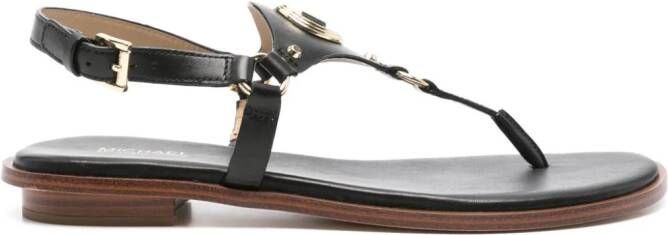 Michael Kors Casey leren sandalen Zwart