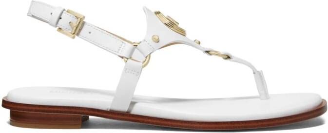 Michael Kors Casey sandalen met logoplakkaat Wit