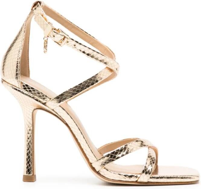 Michael Kors Celia metallic sandalen Goud