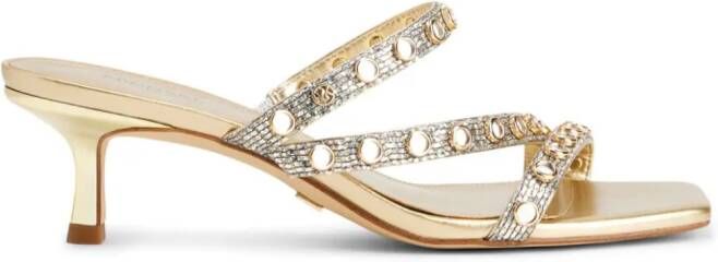 Michael Kors Celia sandalen met glitter Goud