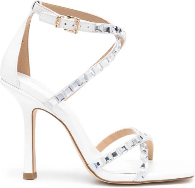 Michael Kors Celia sandalen verfraaid met kristallen Wit