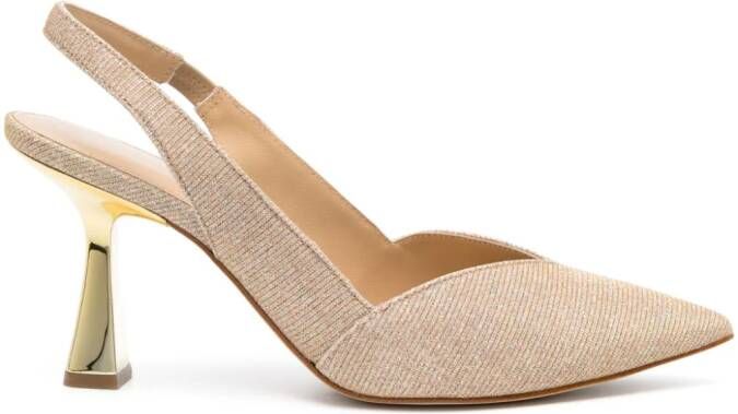 Michael Kors Chelsea pumps met glitters Beige